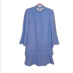 BGL Baby Blue Pear Neck Dress